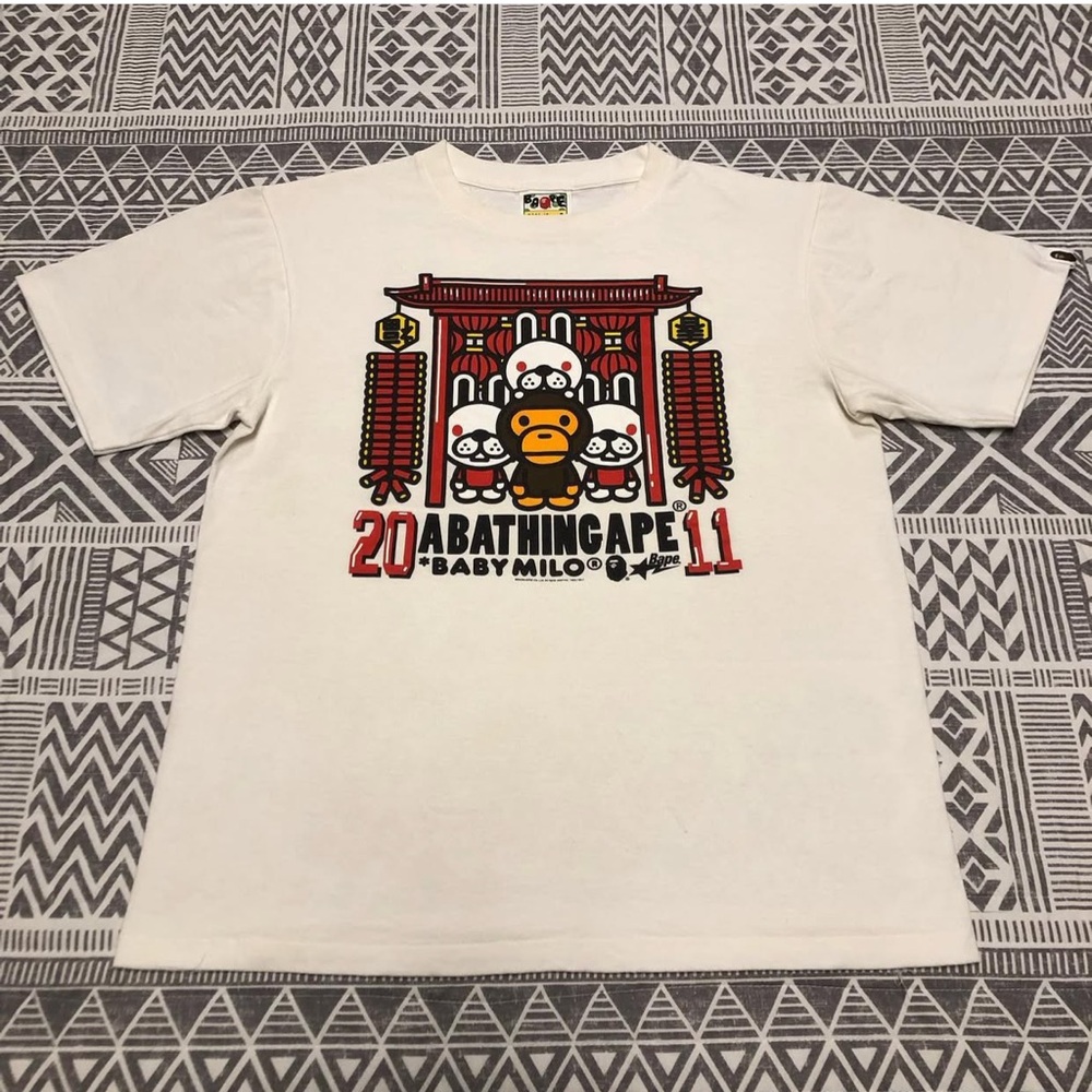 A Bathing Ape Bape Baby Milo Year Of The Rabbit Tee Shirt Size Small